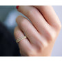 Kobelli Mixed Set Double Row Diamond Band 10k Yellow Gold