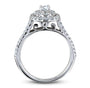Kobelli Oval Cluster Split Shank Diamond Ring 10k Gold (1 CTW)