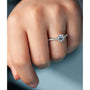Kobelli Round 1ct Diamond Peg Cathedral Ring