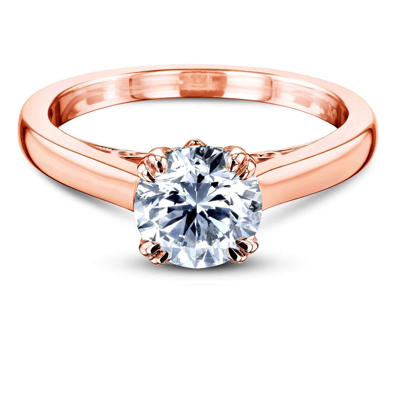 Kobelli 1ct Diamond Solitaire W-Prong Ring