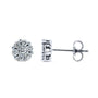 Kobelli 1/2ct.tw Diamond Cluster Round Earrings 10k Gold 62662/W