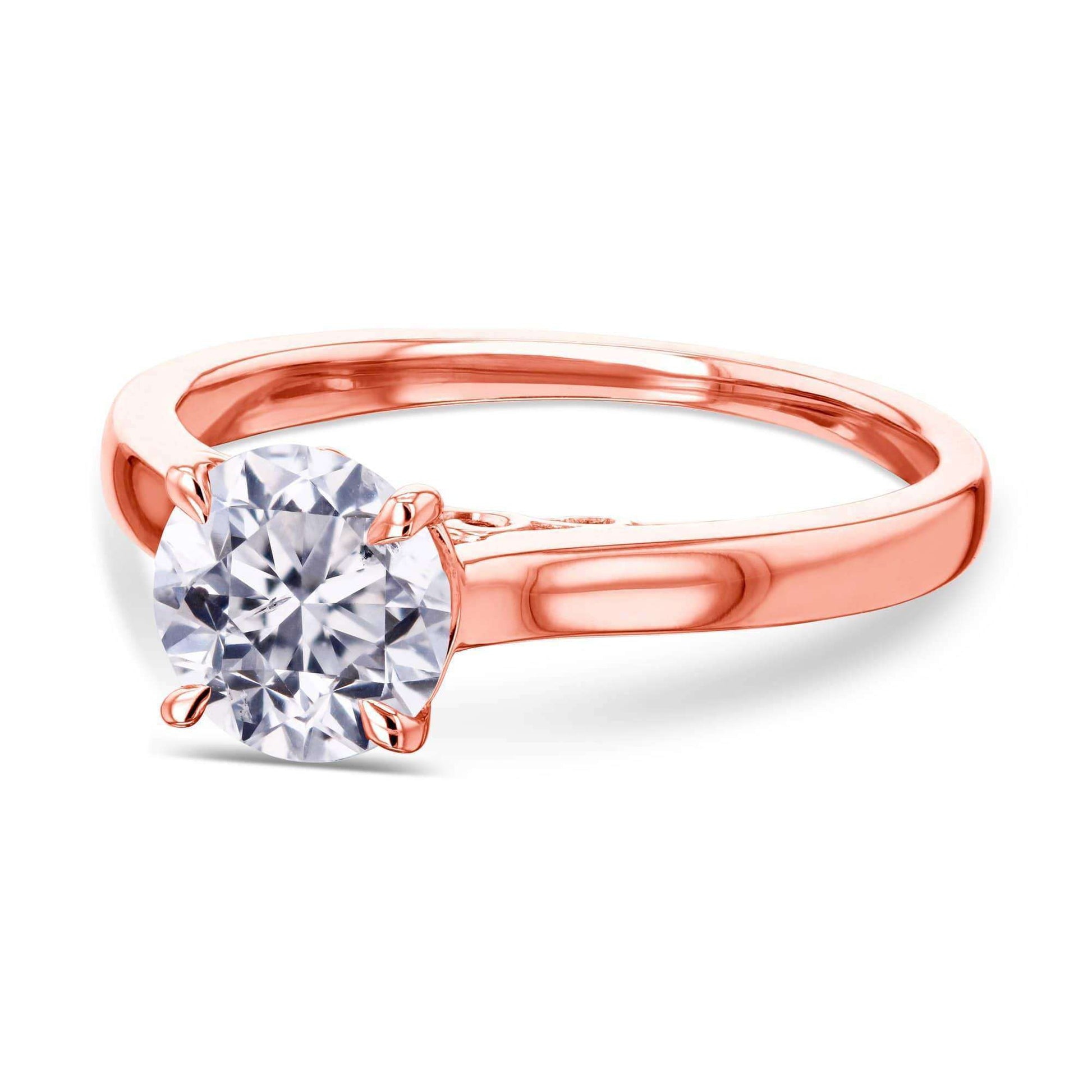 Kobelli 1ct Round Diamond Volutes W-Head Ring 62723R-1E/4R