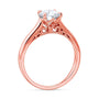 Kobelli 1ct Round Diamond Volutes W-Head Ring