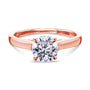 Kobelli 1ct Round Diamond Volutes W-Head Ring