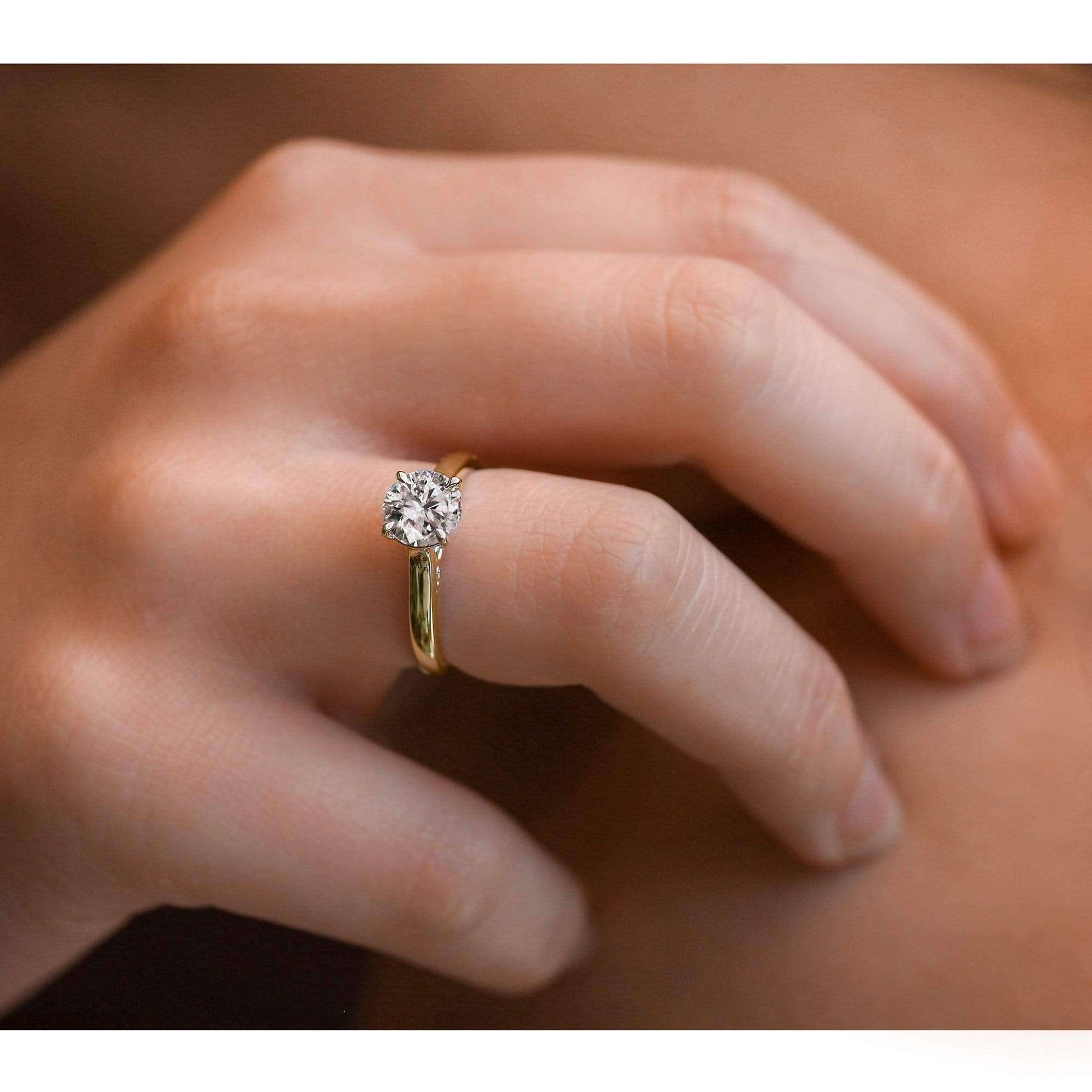 Kobelli 1ct Round Diamond Volutes W-Head Ring