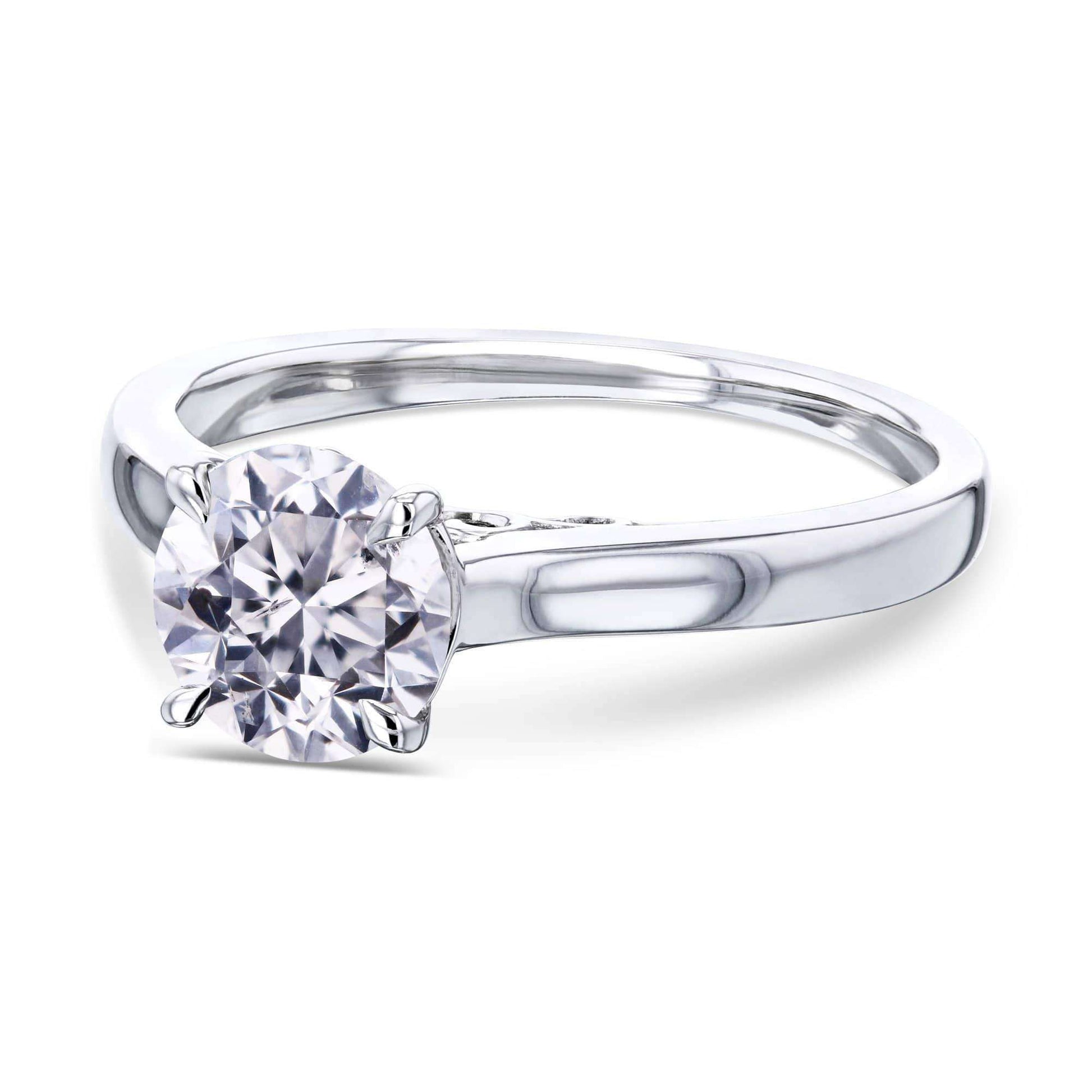 Kobelli 1ct Round Diamond Volutes W-Head Ring 62723R-1E/4W