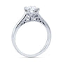 Kobelli 1ct Round Diamond Volutes W-Head Ring
