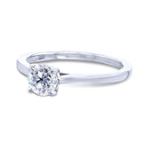 Kobelli 1/2 karat rund diamant solitaire ring 62733r-50e/4w