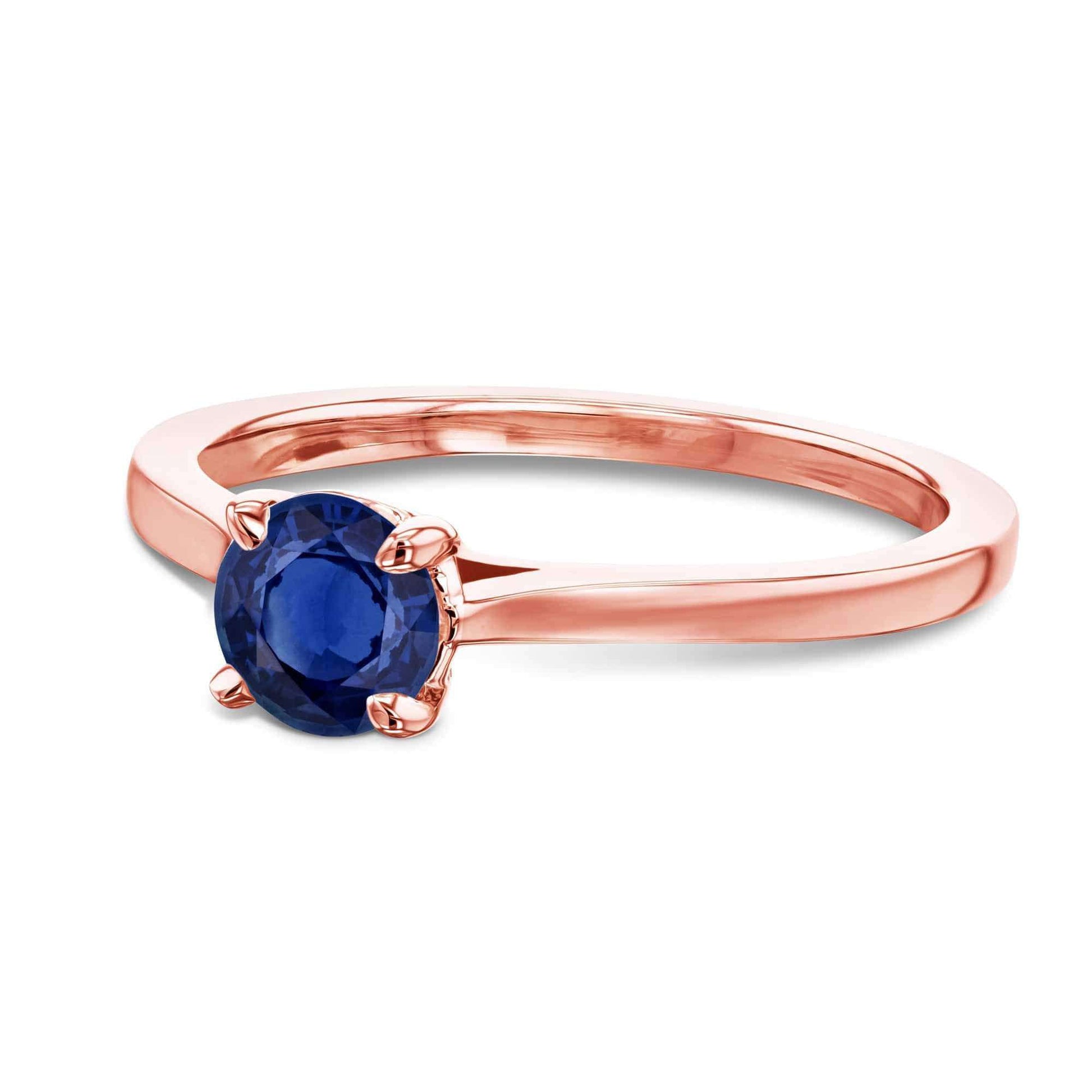 Kobelli 5mm Blue Sapphire Ring