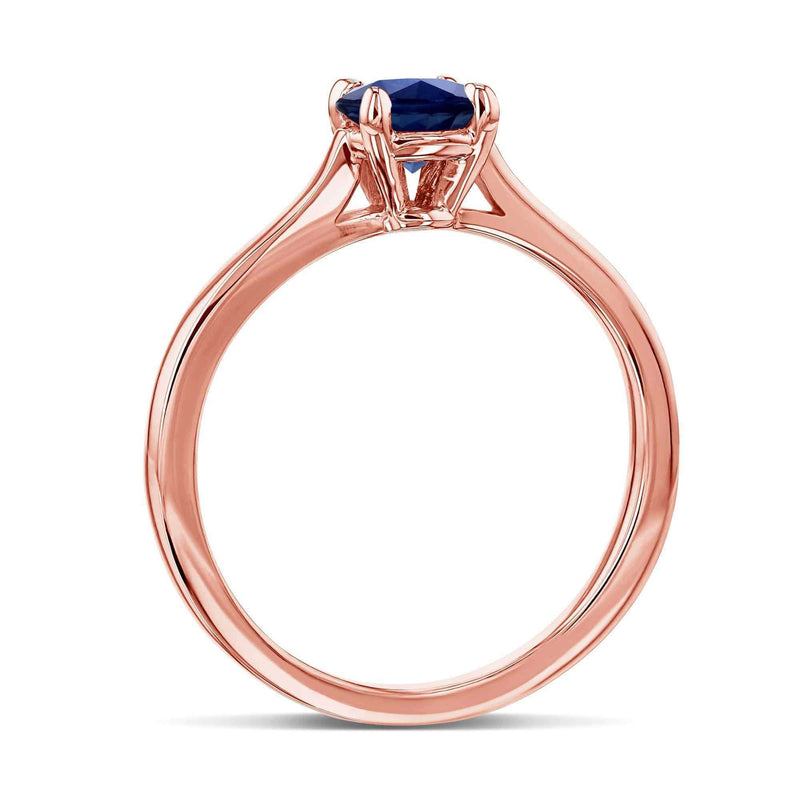 Kobelli 5mm Blue Sapphire Ring