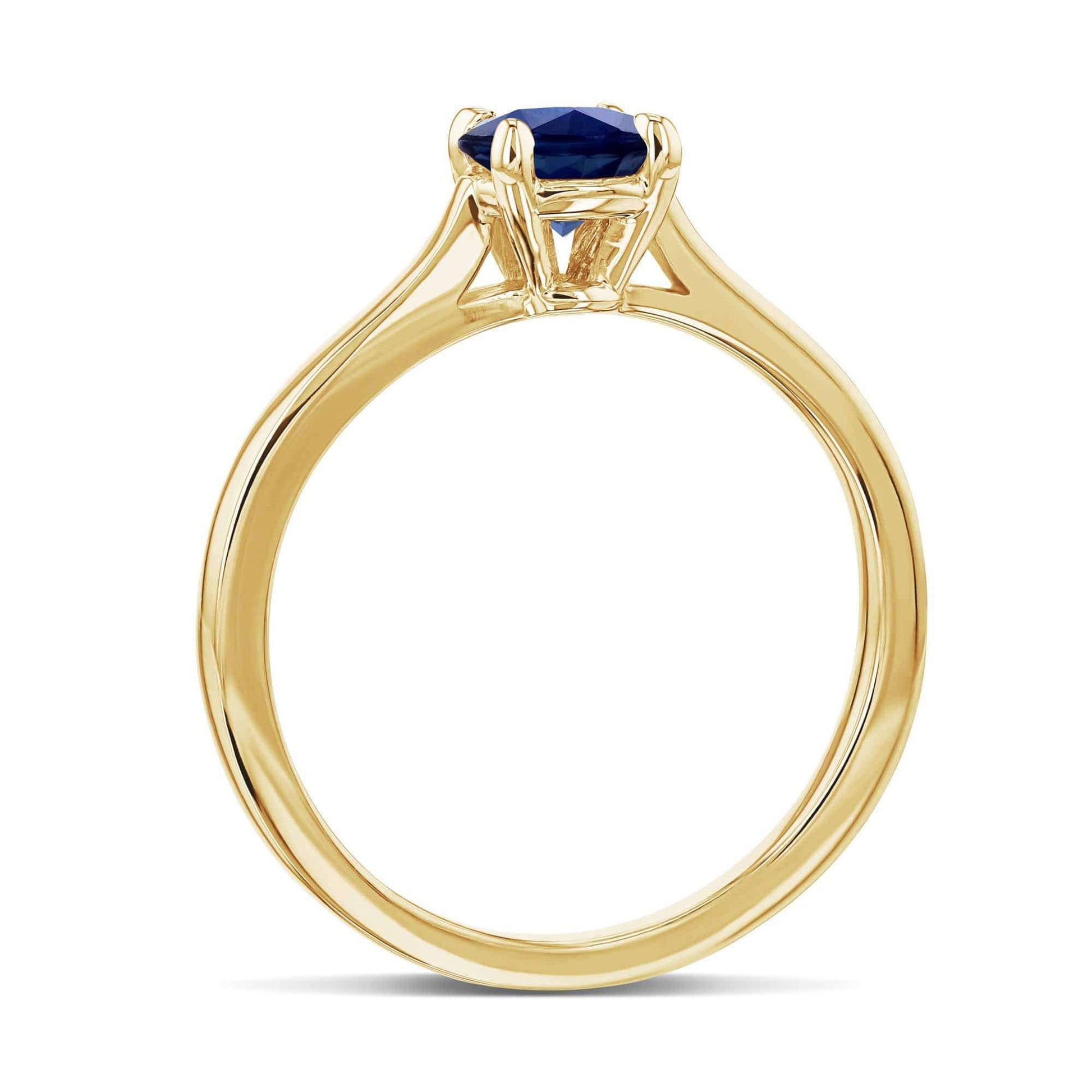 Kobelli 5mm Blue Sapphire Ring