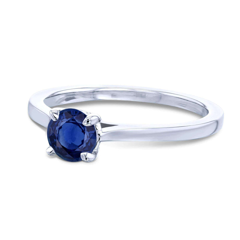 Kobelli 5mm Blue Sapphire Ring