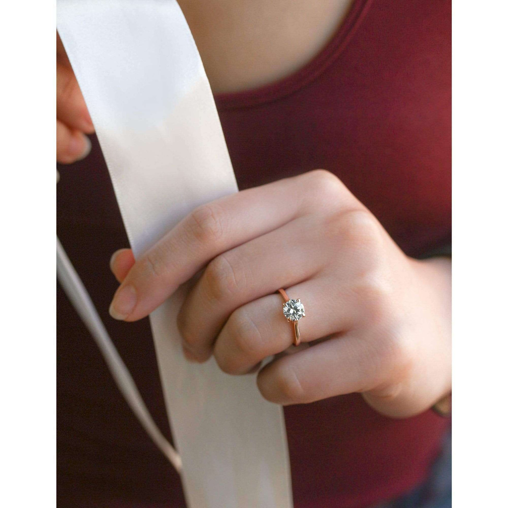 Kobelli 1ct Round Diamond Solitaire Ring