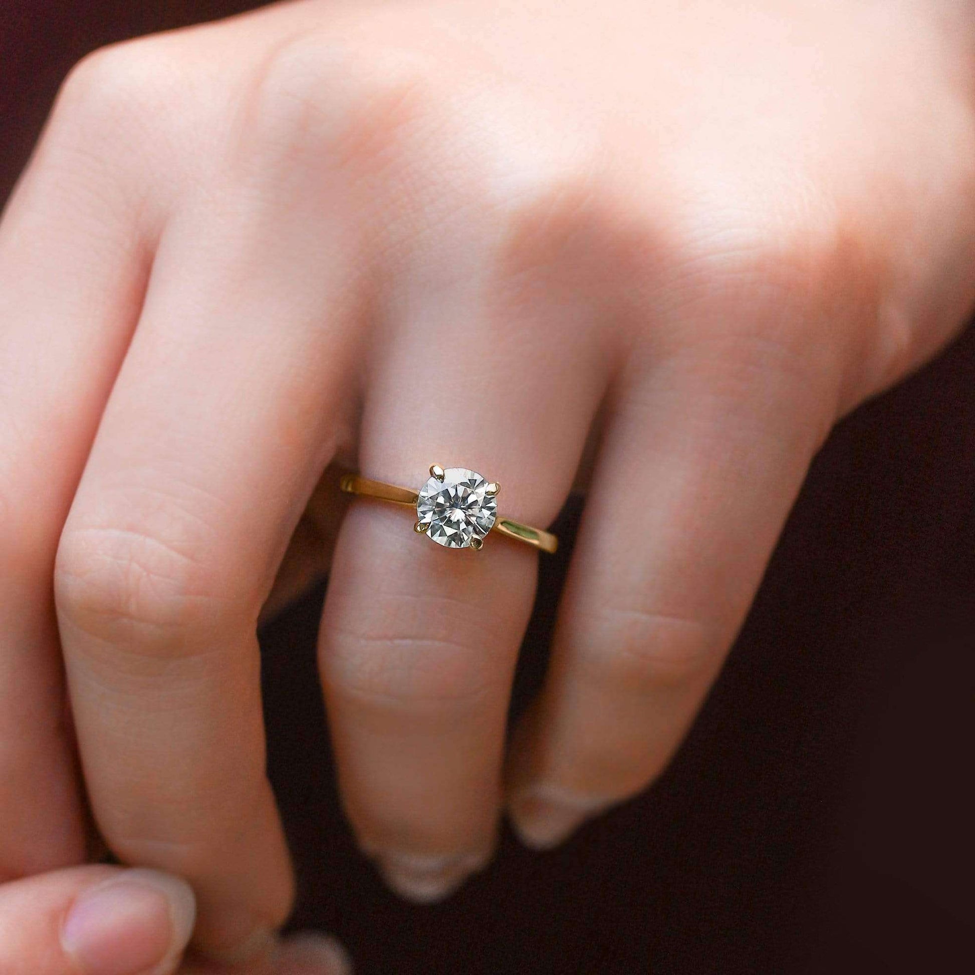 Kobelli 1ct Round Diamond Solitaire Ring