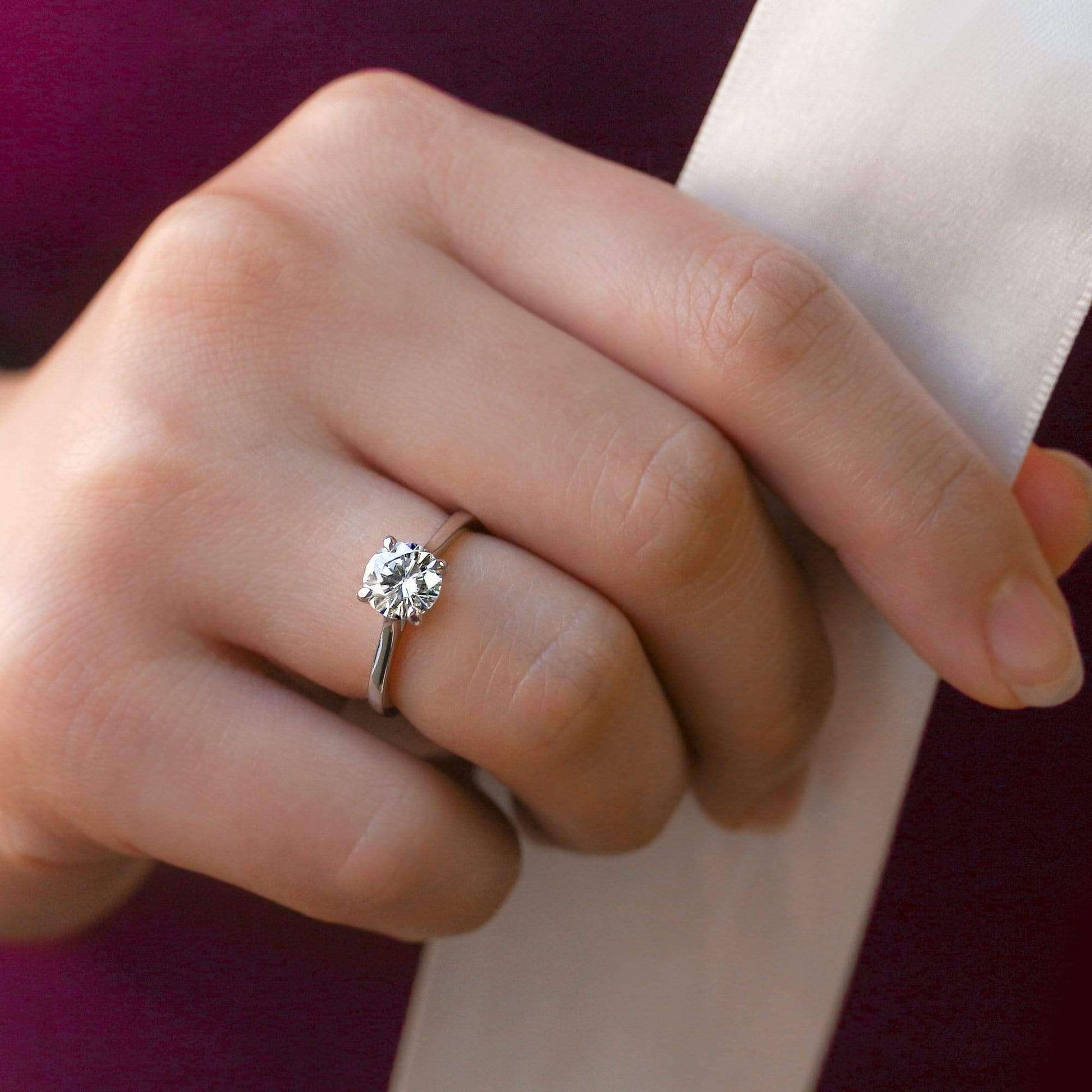 Kobelli 1ct Round Diamond Solitaire Ring