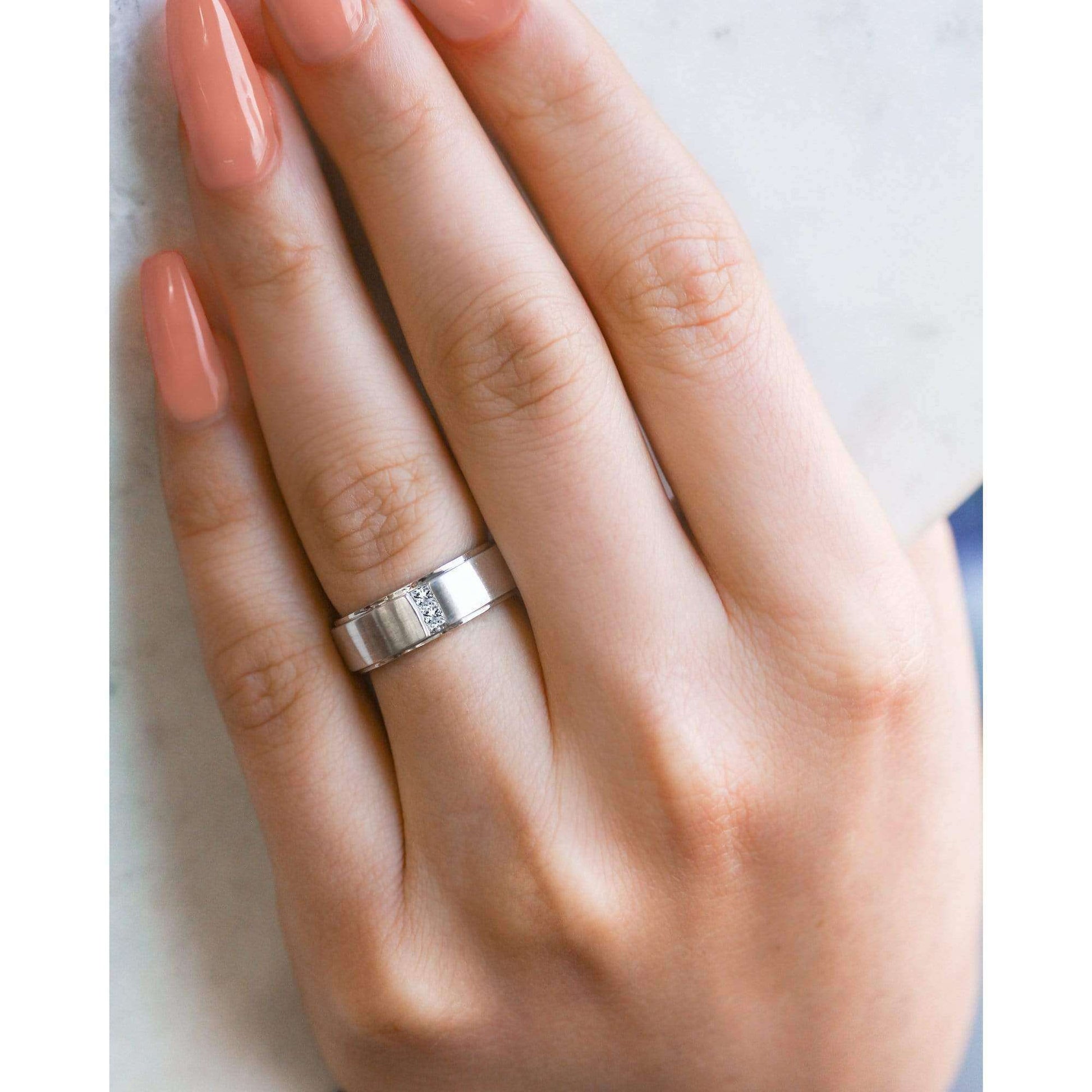 Kobelli Princess Diamond His or Her 6mm Band