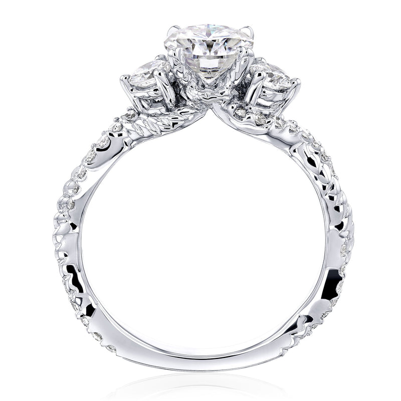 Kobelli 3 Stone Diamond Engagement Rings