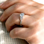 3 Stone Diamond Snake Ring