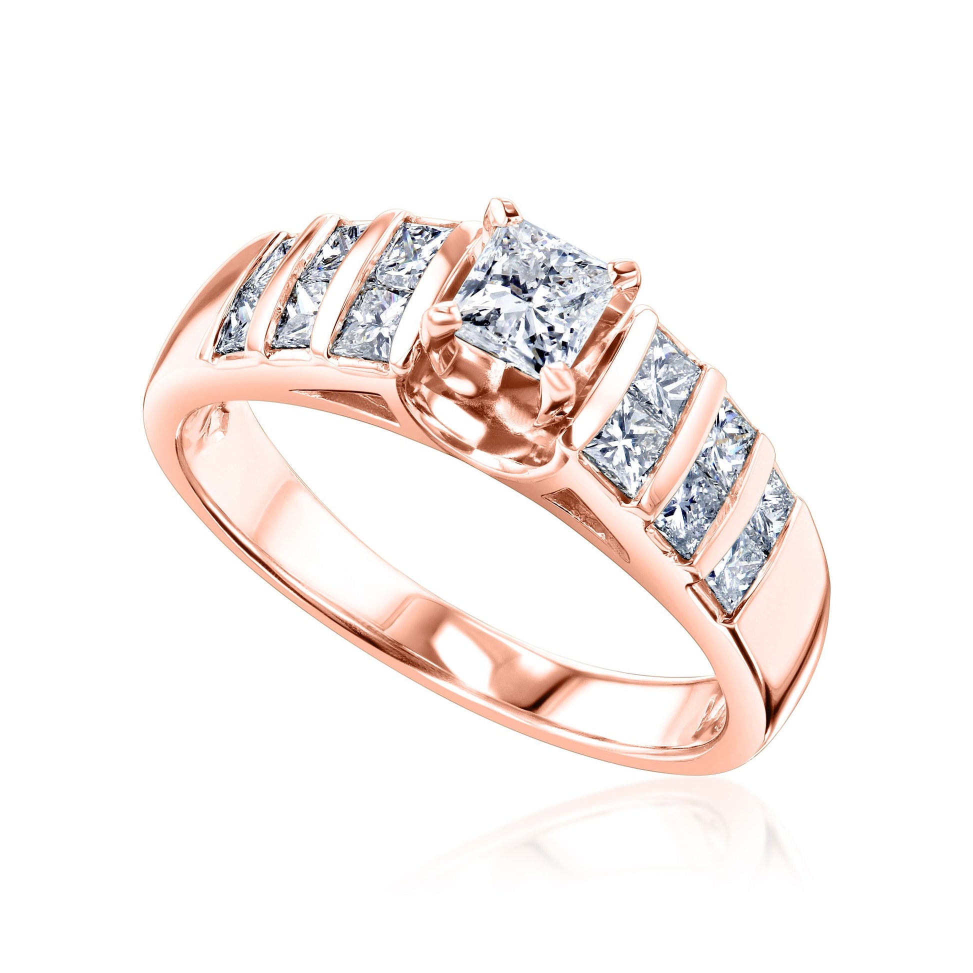 Kobelli Vertical Channel Diamond Ring
