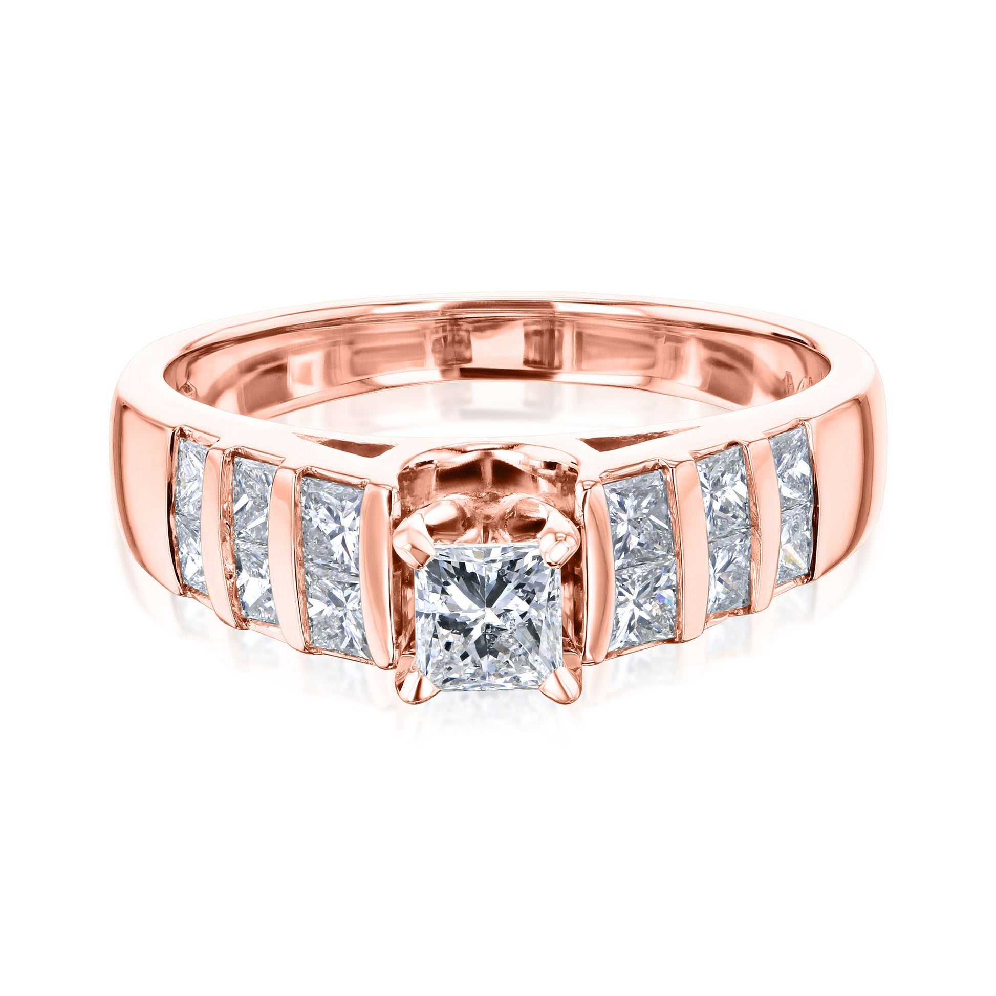Kobelli Vertical Channel Diamond Ring