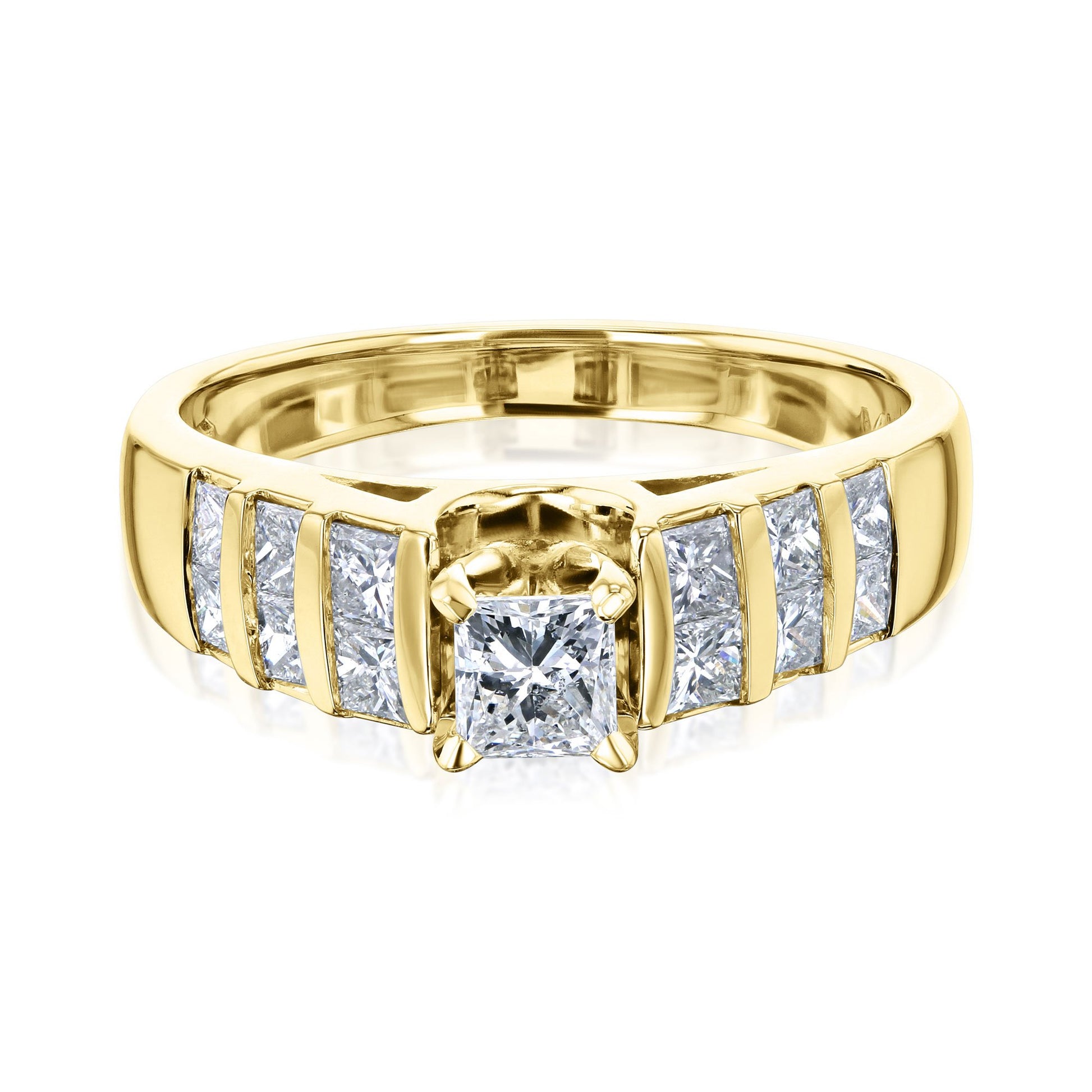 Kobelli Vertical Channel Diamond Ring