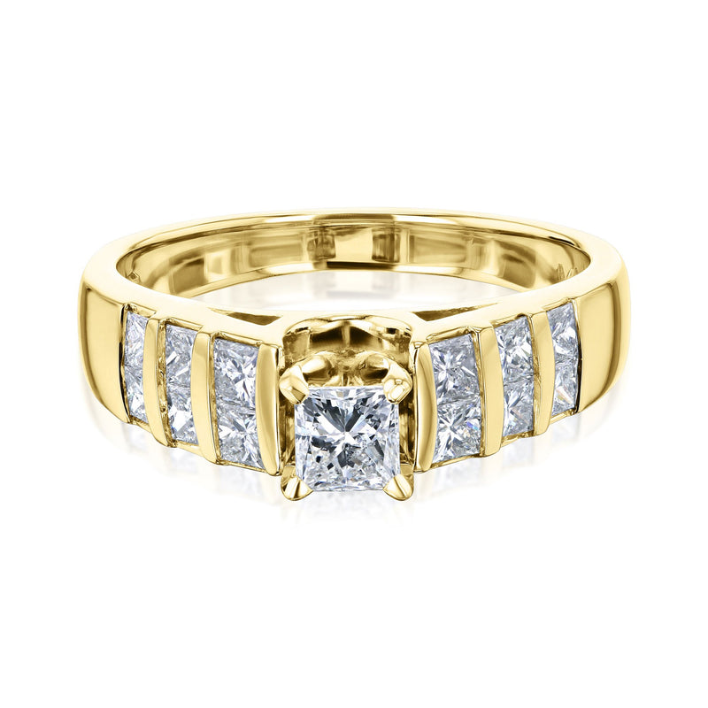 Kobelli Vertical Channel Diamond Ring