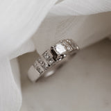 1ct TDW Vertical Channel Natural Diamond Ring