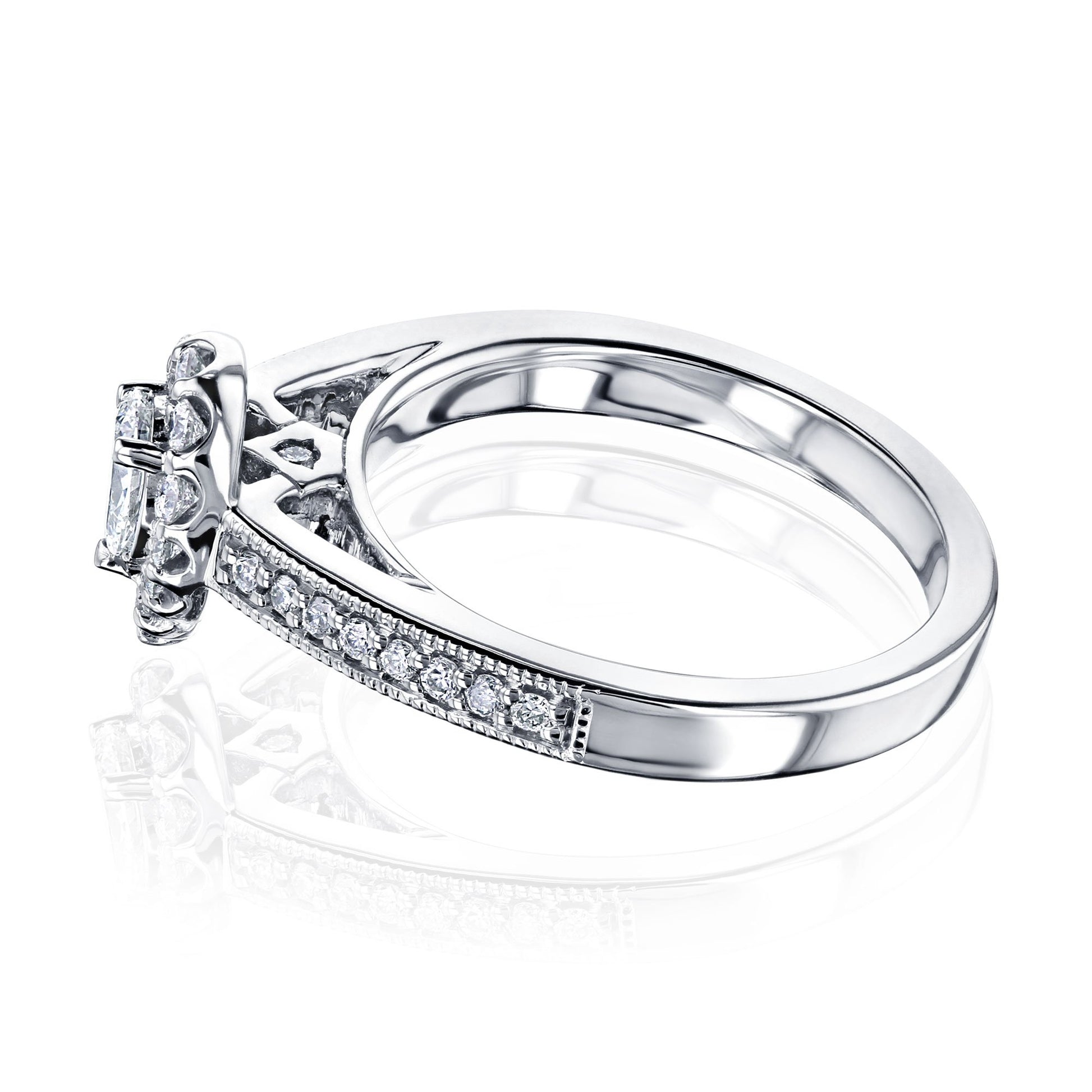 Kobelli Pear Diamond Vintage Style Rings