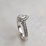 Kobelli Pear Diamond Vintage Style Rings