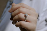 Anéis estilo vintage de pêra Kobelli com diamante
