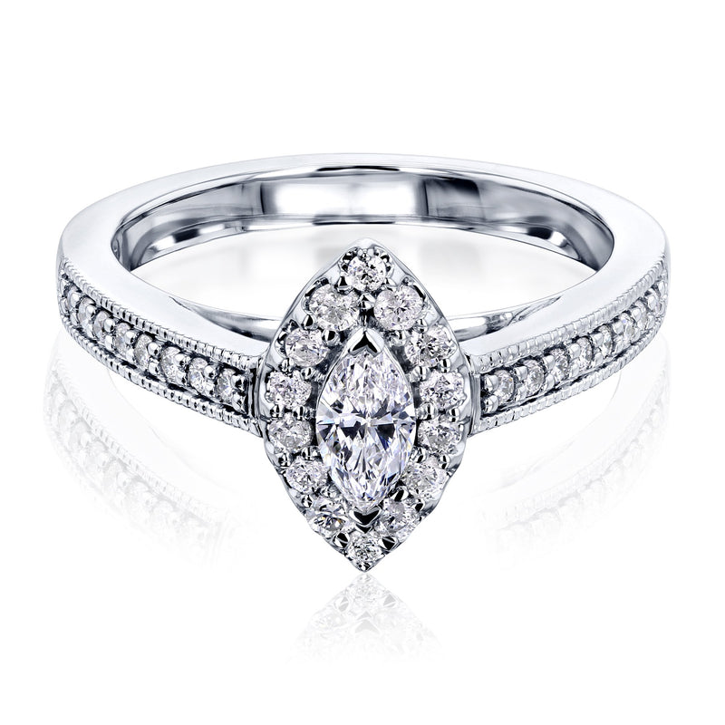 Kobelli Marquise Diamond Vintage Style Rings