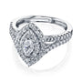 Kobelli Marquis Cluster Double Halo Split Shank Ring