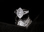 Kobelli Marquis Cluster Double Halo Split Shank Ring