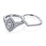 Kobelli Marquis Cluster Double Halo Split Shank Bridal Set