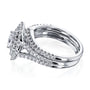 Kobelli Marquis Cluster Double Halo Split Shank Bridal Set