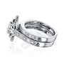 Kobelli Marquis Cluster Double Halo Diamond Wedding Set