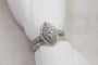 Kobelli Marquis Cluster Double Halo Diamond Wedding Set