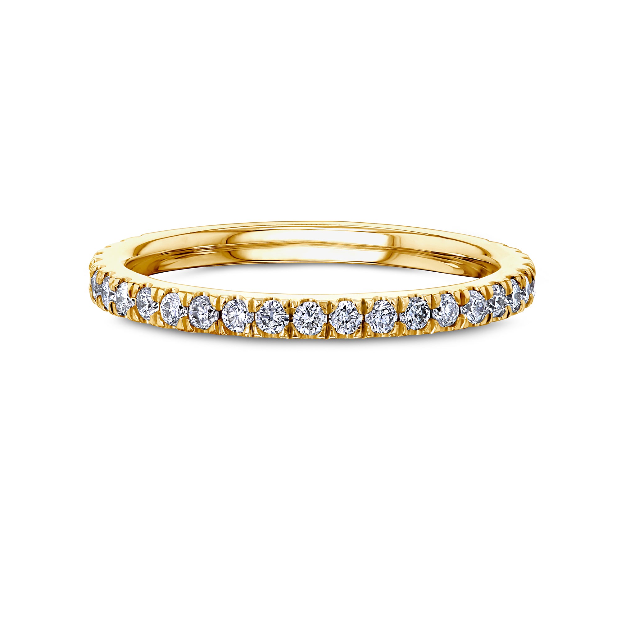 0.4 Carat Natural Diamond Near Eternity Bara Ring