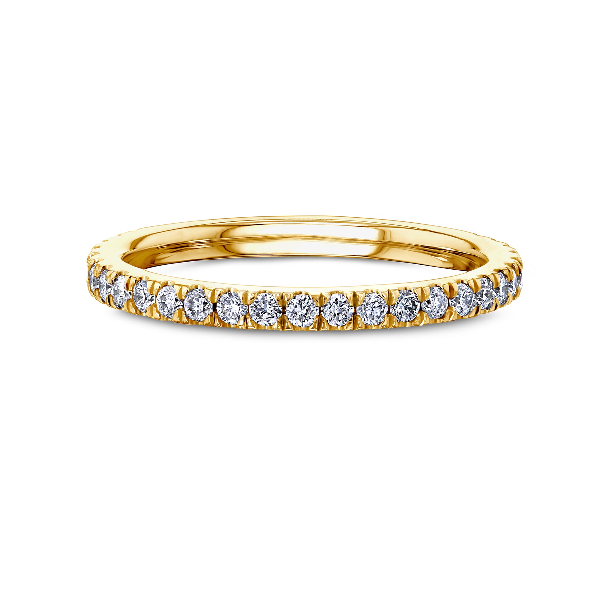 0.4 Carat Natural Diamond Near Eternity Bara Ring