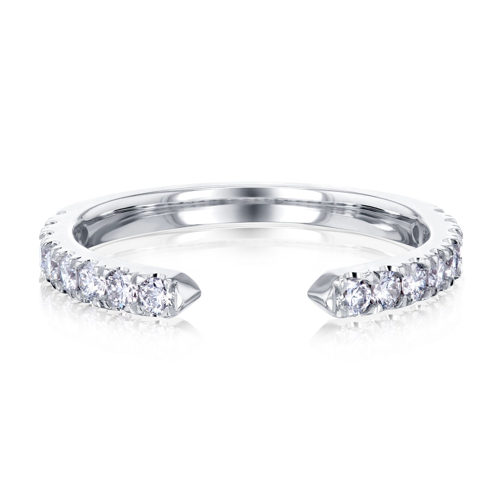 Open diamond wedding band 60 photos - Astyledwedding.com Open diamond wedding band 60 photos - Astyledwedding.com