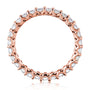 Kobelli 1 CTW Deep U-Prong Natural Diamond Eternity Wedding Band in 14k Gold