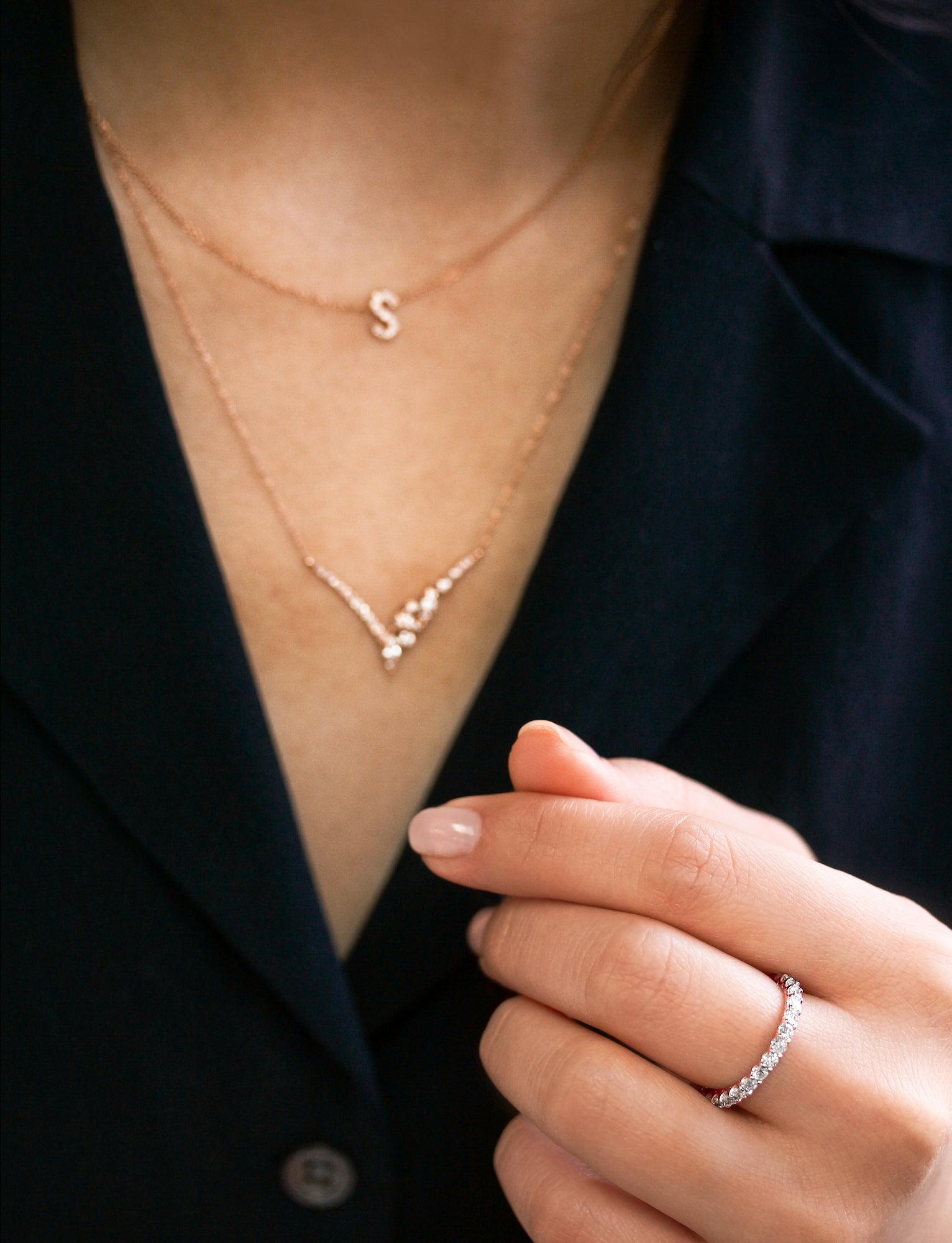 Kobelli 1 CTW Deep U-Prong Natural Diamond Eternity Wedding Band