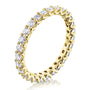 Kobelli 1 CTW Deep U-Prong Natural Diamond Eternity Wedding Band in 14k Gold