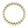 Kobelli 1 CTW Deep U-Prong Natural Diamond Eternity Wedding Band in 14k Gold