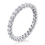 Kobelli 1 CTW Deep U-Prong Natural Diamond Eternity Wedding Band in 14k Gold