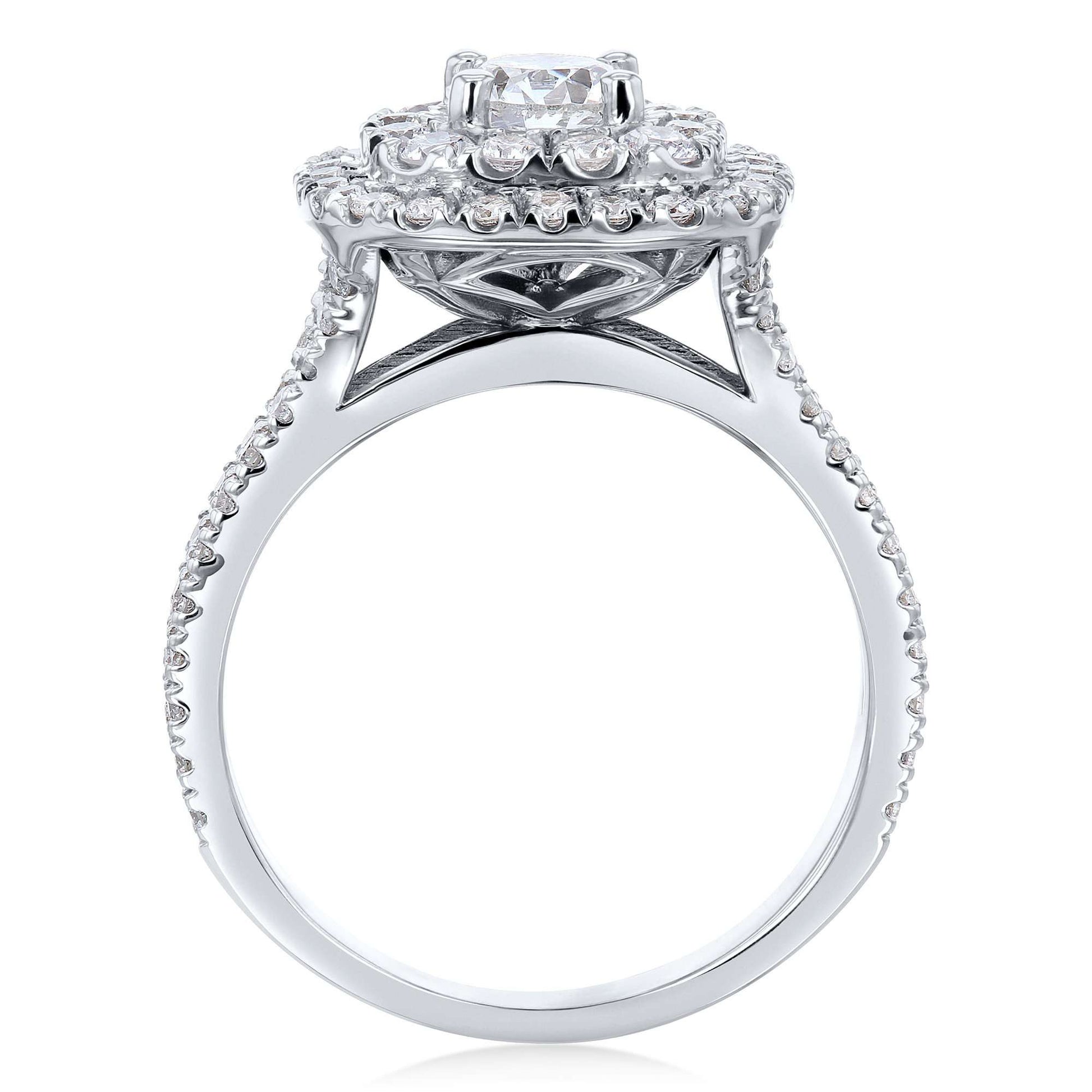 Kobelli 1 3/4ct Natural Diamond Double Halo Ring