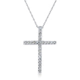 Kobelli-Kreuz-Diamant-Anhänger-Halskette
