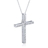 Kobelli-Kreuz-Diamant-Anhänger-Halskette