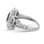 Kobelli Black-Blue Sapphire Diamond Ring