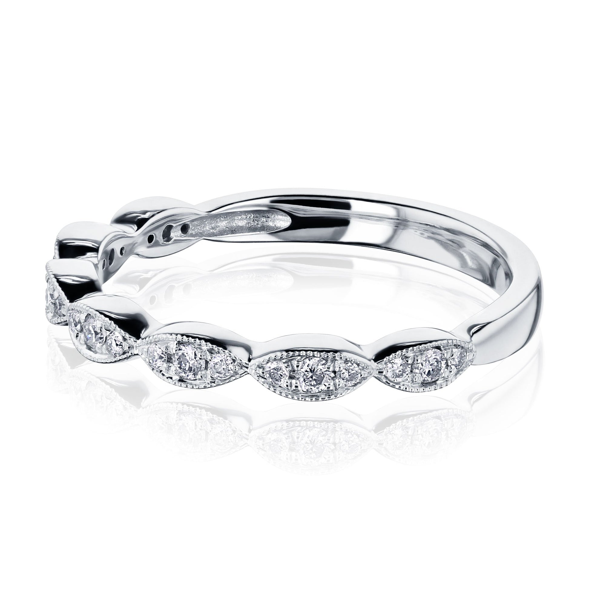 Kobelli Scallop Diamond Band